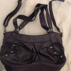 Purple cross body/shoulder bag, good condition